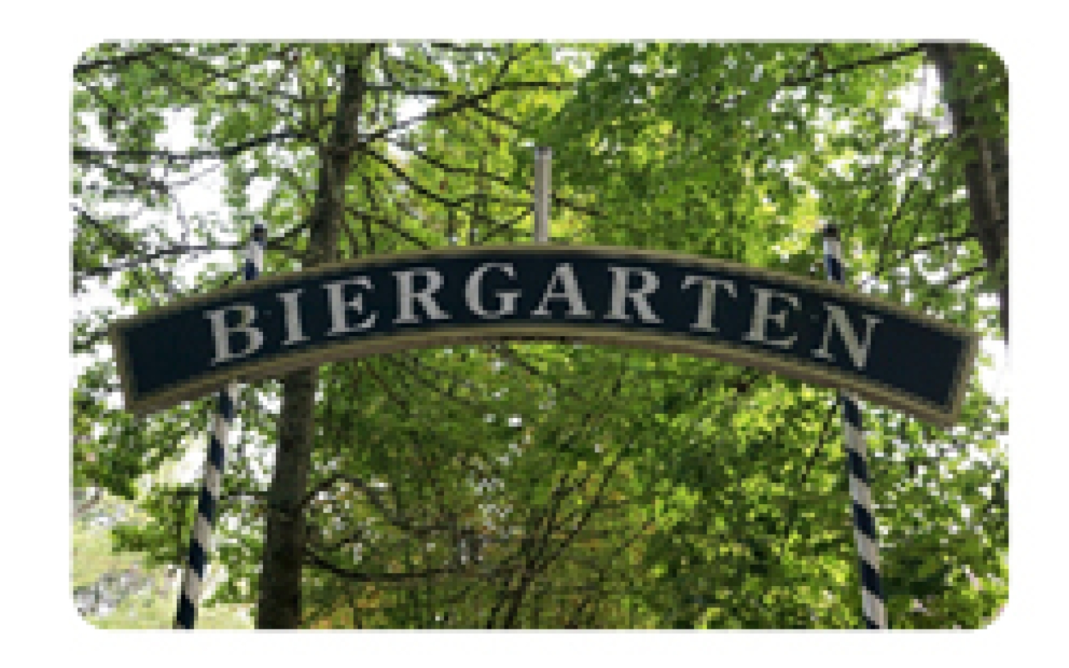 Beschallung für einen Biergarten