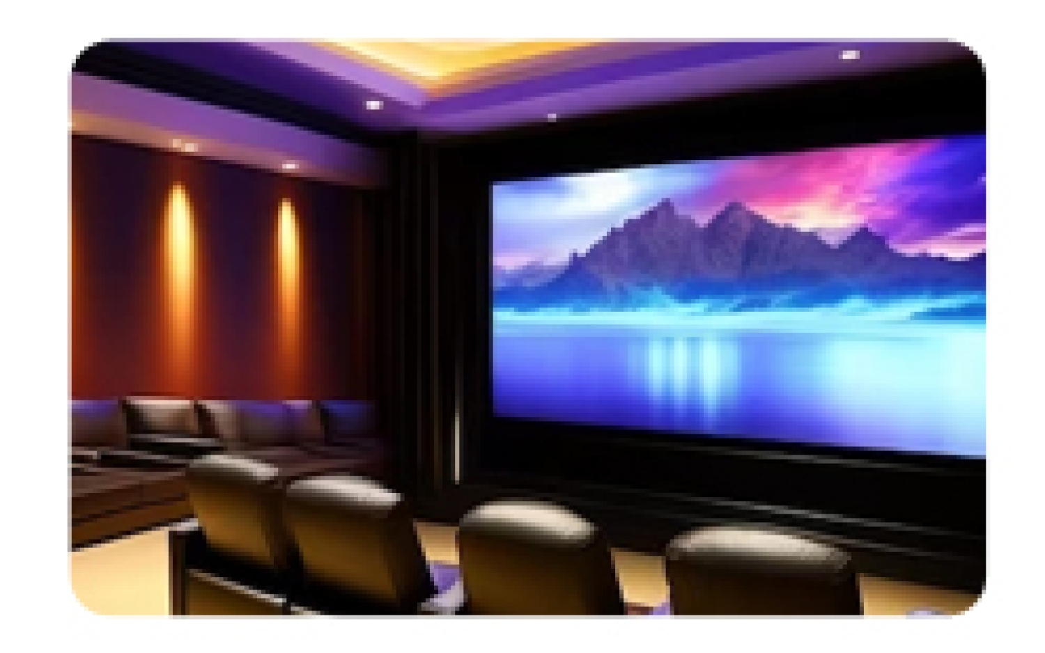 Großes Home-Cinema System